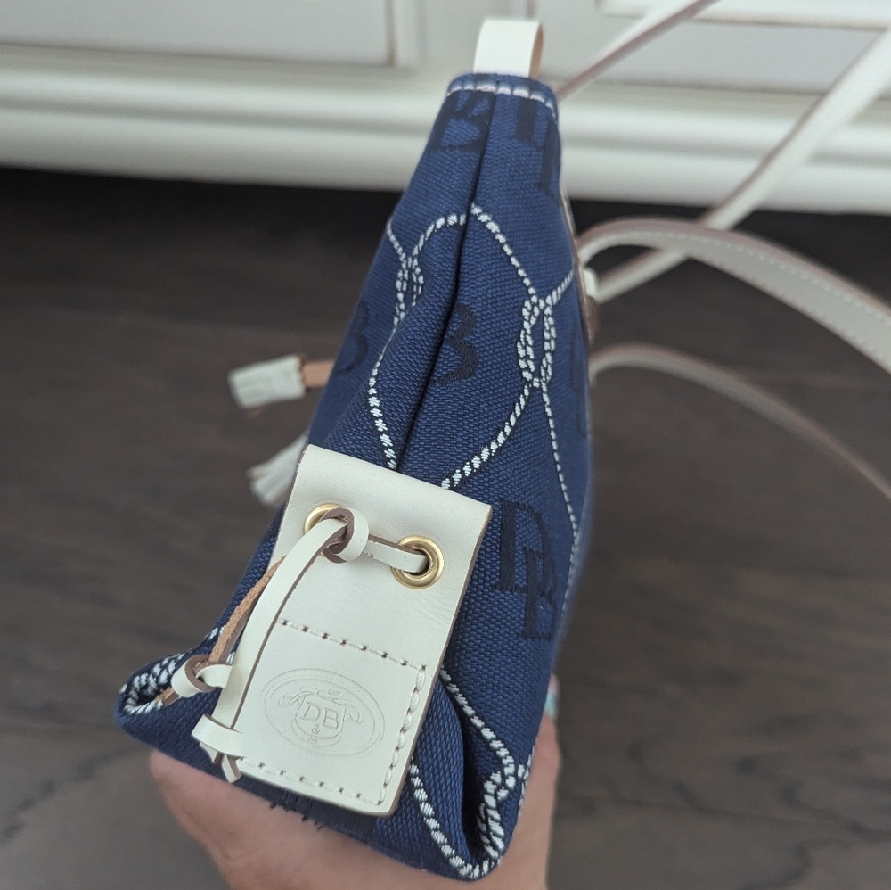 Dooney & Bourke Blue Monogram Shoulder Bag - Picture 4 of 12